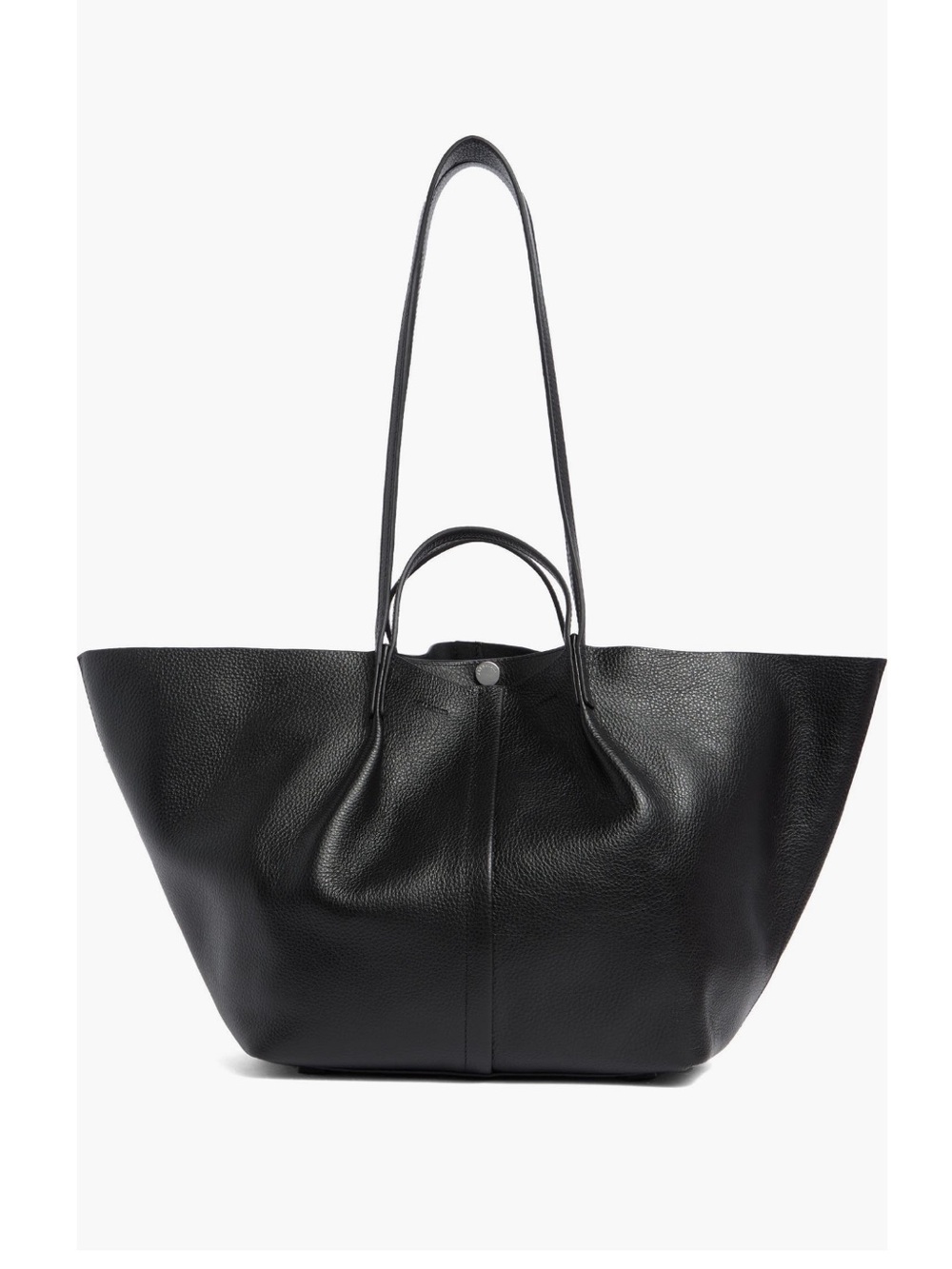 ALLSAINTS Black Leather Tote Bag